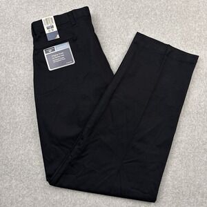 NEW VTG Dockers Pants 34x32 Black Pleated Front Classic Fit Original Khaki USA
